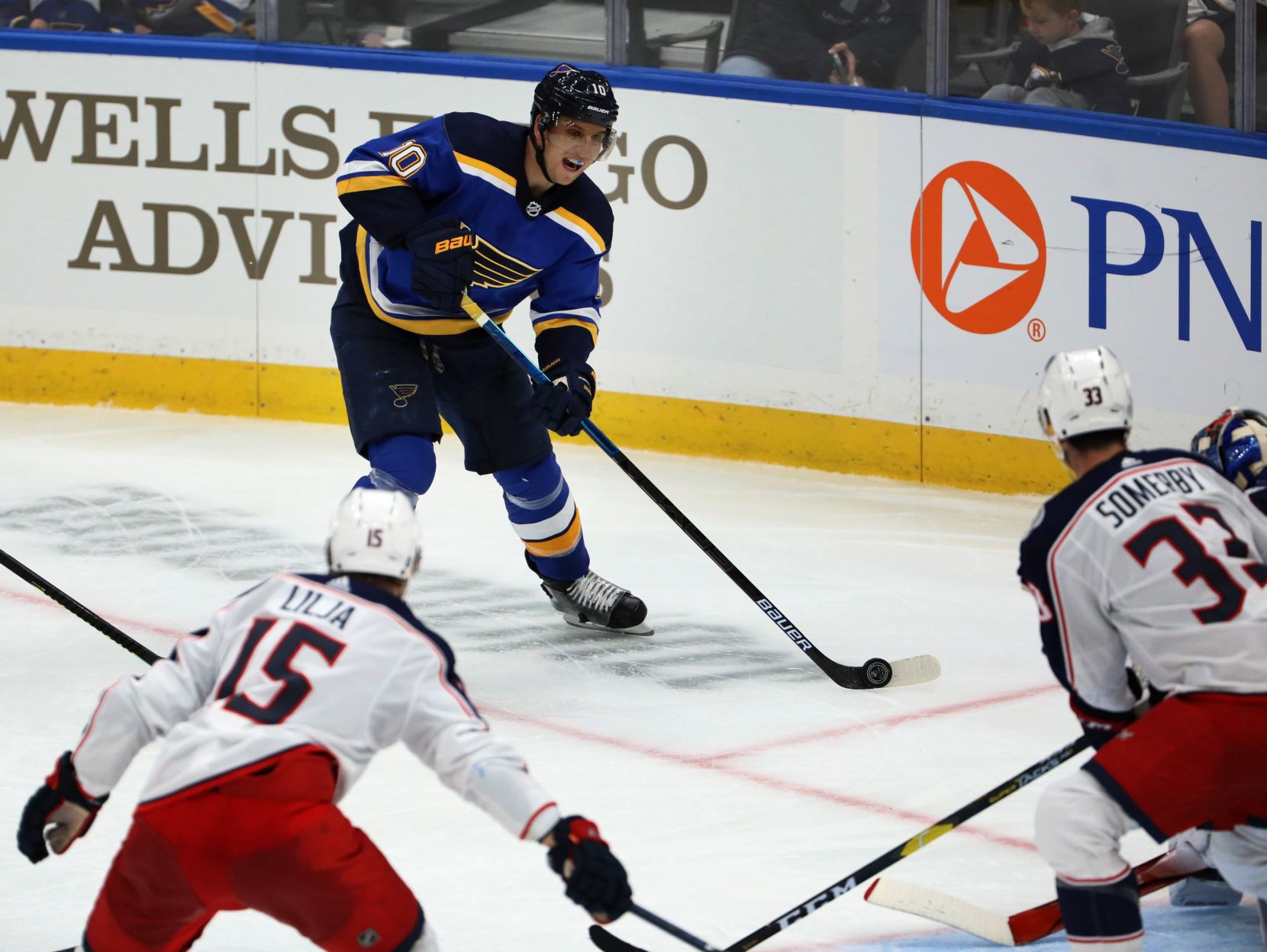 Columbus Blue Jackets vs the St. Louis Blues, pre-season